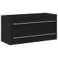 Preview: Waschbeckenunterschrank Schwarz Eichen-Optik 100x38,5x48 cm