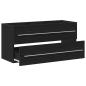 Preview: Waschbeckenunterschrank Schwarz Eichen-Optik 100x38,5x48 cm