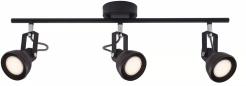 Preview: ARDEBO.de Nordlux Aslak 3-Spot Spotlight, GU10, 35W, schwarz (45740103)