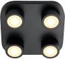 Preview: ARDEBO.de Nordlux Clyde 4-Spot Deckenleuchte, 14W, 2700K, schwarz (2412256003)