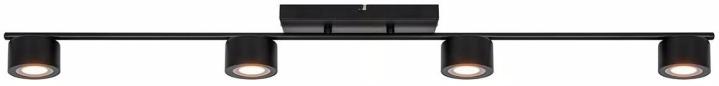 Preview: Nordlux Clyde 4-Rail Spotlight, 16W, 350lm, 2700K, schwarz (2213530103)