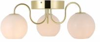 Preview: Nordlux Franca Deckenleuchte, E14, 3x40W, messing (2312506035)