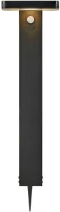Preview: Nordlux Rica Square Solar Pollerleuchte, LED-Module, IP44, 380lm, 4,5W, Höhe 600mm, schwarz (2118178003)