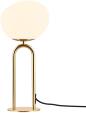 Preview: ARDEBO.de Nordlux Shapes Tischlampe, E27, IP20, 15W, Glasschirm, messing (2120055035)