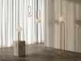 Preview: Nordlux Shapes Tischlampe, E27, IP20, 15W, Glasschirm, messing (2120055035)
