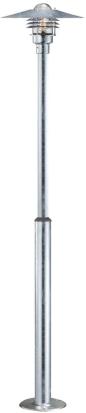 Preview: Nordlux Vejers 2M Pollerleuchte, E27, IP54, 60W, höhenverstellbar 1300-200mm, verzinkt (25168031)