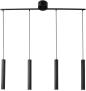 Preview: Nordlux Vico 4-Rail Pendelleuchte, GU10, IP20, 4x5W, dimmbar, gerippte Oberfläche, Metall, schwarz (2412143003)