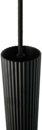 Preview: Nordlux Vico 4-Rail Pendelleuchte, GU10, IP20, 4x5W, dimmbar, gerippte Oberfläche, Metall, schwarz (2412143003)