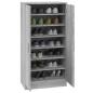 Preview: Schuhschrank Grau Sonoma 55x35x108 cm Holzwerkstoff