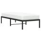 Preview: Bettgestell Metall Schwarz 75x190 cm