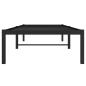 Preview: Bettgestell Metall Schwarz 75x190 cm