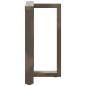 Preview: ARDEBO.de - Esstischbeine T-Form 2 Stk. Naturstahl 50x35x(72-73) cm Stahl