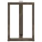 Preview: Esstischbeine T-Form 2 Stk. Naturstahl 50x35x(72-73) cm Stahl