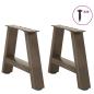 Preview: Couchtischbeine A-Form 2 Stk. 40x(30-31) cm Stahl