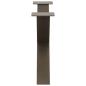 Preview: Couchtischbeine X-Form 2 Stk. Naturstahl 70x(42-43) cm Stahl