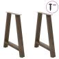 Preview: Couchtischbeine A-Form 2 Stk. 70x(72-73) cm Stahl