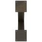 Preview: Esstischbeine X-Form 2 Stk. Naturstahl 50x(72-73) cm Stahl