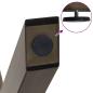 Preview: Esstischbeine X-Form 2 Stk. Naturstahl 50x(72-73) cm Stahl