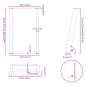 Preview: Esstischbeine U-Form 2 Stk. Naturstahl 60x(72-73) cm Stahl