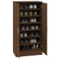Preview: Schuhschrank Braun Eichen-Optik 55x35x108 cm Holzwerkstoff