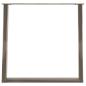 Preview: Esstischbeine U-Form 2 Stk. Naturstahl 70x(72-73) cm Stahl