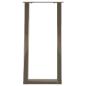 Preview: Konsolentischbeine U-Form 2 Stk. Naturstahl 38x(72-73) cm Stahl