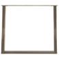 Preview: Esstischbeine U-Form 2 Stk. Naturstahl 100x(72-73) cm Stahl