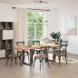 Preview: Esstisch Hellbraun 240x100x74 cm Massivholz Eiche Oval