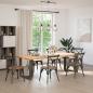 Preview: Esstischbeine T-Form 2 Stk. Naturstahl 80x35x(72-73) cm Stahl