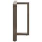 Preview: Esstischbeine T-Form 2 Stk. Naturstahl 80x35x(72-73) cm Stahl