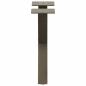 Preview: Couchtischbeine X-Form 2 Stk. Naturstahl 30x(30-31) cm Stahl