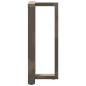 Preview: ARDEBO.de - Bartischbeine T-Form 2 Stk. Naturstahl 40x35x(90-91) cm Stahl