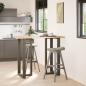 Preview: Bartischbeine T-Form 2 Stk. Naturstahl 60x35x(110-111) cm Stahl