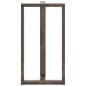 Preview: Bartischbeine T-Form 2 Stk. Naturstahl 60x35x(110-111) cm Stahl