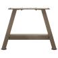 Preview: Couchtischbeine A-Form 2 Stk. 50x(30-31) cm Stahl