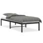 Preview: Bettgestell Metall Schwarz 80x200 cm