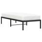 Preview: Bettgestell Metall Schwarz 80x200 cm