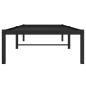 Preview: Bettgestell Metall Schwarz 80x200 cm