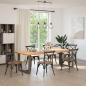 Preview: ARDEBO.de - Esstischbeine T-Form 2 Stk. Naturstahl 90x35x(72-73) cm Stahl