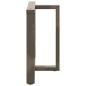 Preview: Esstischbeine T-Form 2 Stk. Naturstahl 90x35x(72-73) cm Stahl