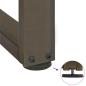 Preview: Esstischbeine T-Form 2 Stk. Naturstahl 90x35x(72-73) cm Stahl