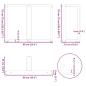 Preview: Esstischbeine T-Form 2 Stk. Naturstahl 90x35x(72-73) cm Stahl