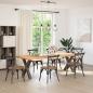 Preview: Esstischbeine X-Form 2 Stk. Naturstahl 70x(72-73) cm Stahl