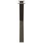 Preview: Esstischbeine X-Form 2 Stk. Naturstahl 70x(72-73) cm Stahl