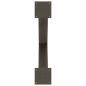Preview: Esstischbeine X-Form 2 Stk. Naturstahl 70x(72-73) cm Stahl