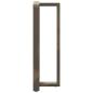 Preview: Bartischbeine T-Form 2 Stk. Naturstahl 50x35x(110-111) cm Stahl