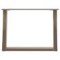 Preview: Couchtischbeine U-Form 2 Stk. Naturstahl 60x(42-43) cm Stahl
