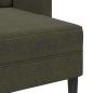 Preview: 2er-Sofa mit Chaiselongue L-Form Armeegrün 125 cm Kunstleder