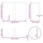 Preview: Esstischbeine T-Form 2 Stk. Naturstahl 100x35x(72-73) cm Stahl