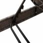 Preview: Sonnenliege mit Auflagen Grau 55x200x25,5cm Poly Rattan